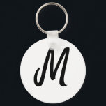 personalisiertes Backen mit einfachem monogramm Lo Schlüsselanhänger<br><div class="desc">Gestaltung</div>