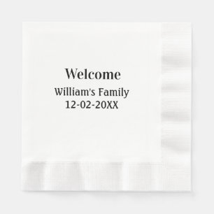 personalisiertes Backen mit einfachem monogramm Lo Serviette