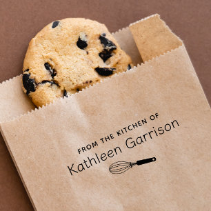 Personalisiertes Backen und Kochen mit Schneebesen Gummistempel