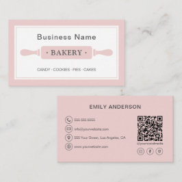 Personalisiertes Bäckereirosa Visitenkarte