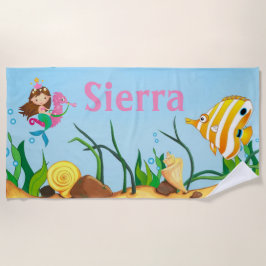 Personalisiertes Badetuch der Kinder