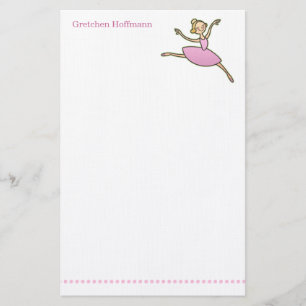 Personalisiertes Ballerina-Briefpapier Briefpapier