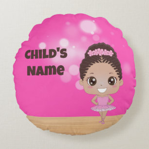 Personalisiertes Ballet Beauty Round Kissen