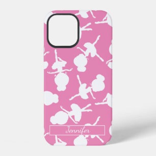 Personalisiertes Ballettkostüm und rosa Schuh für  iPhone 12 Hülle