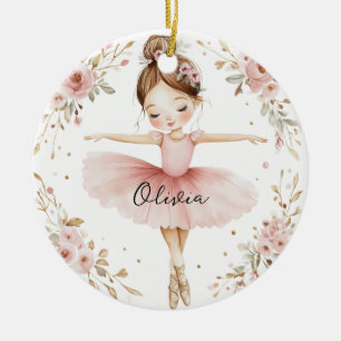 Personalisiertes Ballettmädchen Keramik Ornament