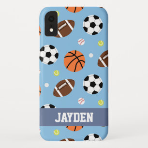 Personalisiertes Ballsport-Themenmuster Case-Mate iPhone Hülle