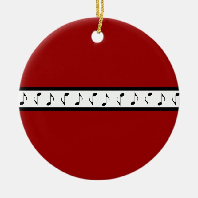 Personalisiertes Band-Musik-Verzierungs-Geschenk Keramikornament (Vorne)