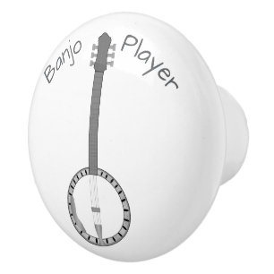 Personalisiertes Banjo-Design Keramikknauf