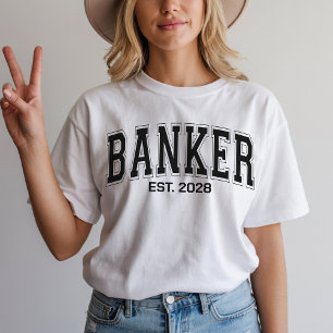 Personalisiertes Banker-Hemd, Finanzgeschenk für B T-Shirt
