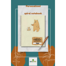 Personalisiertes Bär-Themen-Notizbuch – Zurück zur