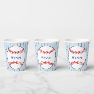 Personalisiertes Baseball-Ball-Kindergeburtstag-Pa Pappbecher