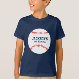 Personalisiertes Baseball-GeburtstagsShirt T-Shirt