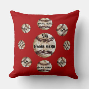 Personalisiertes Baseball kissen Text und Farben