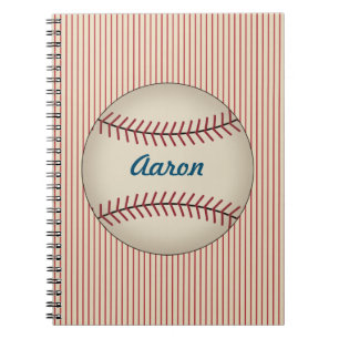 Personalisiertes Baseball-Notebook Notizblock