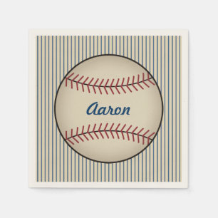 Personalisiertes Baseball-Party Napkins Serviette