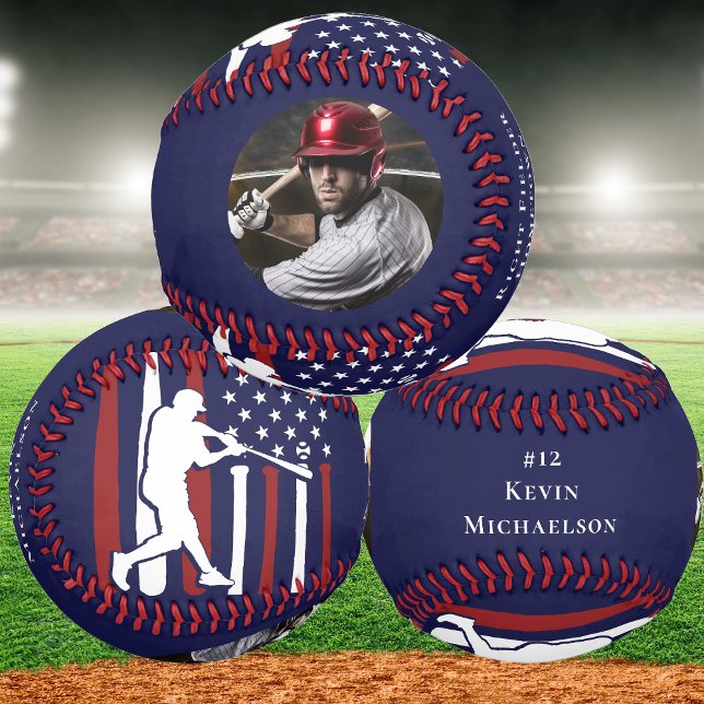Personalisiertes Baseball-Player-Foto Baseball (Create Your Own Baseball - Keepsake, Award, Gift)