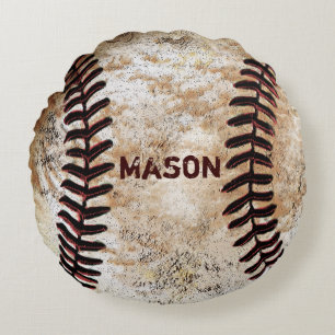 Personalisiertes Baseball-Ringträgerkissen Rundes Kissen