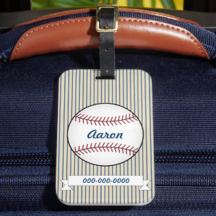 Personalisiertes Baseball-Sportgepäckanhänger-Gesc Gepäckanhänger