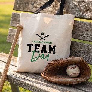 Personalisiertes Baseball Team Vater Fathers Day-G Tragetasche