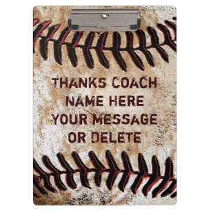 Personalisiertes Baseball-Trainer-Clipboards Cool Klemmbrett