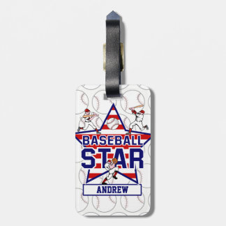 Personalisiertes Baseballsternenbanner - Gepäckanhänger