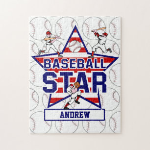 Personalisiertes Baseballsternenbanner - Puzzle