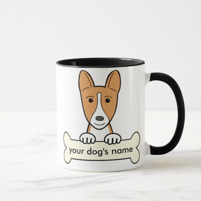 Personalisiertes Basenji Tasse (Rechts)