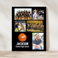 Personalisiertes Basketball-Fotocollage-Team #