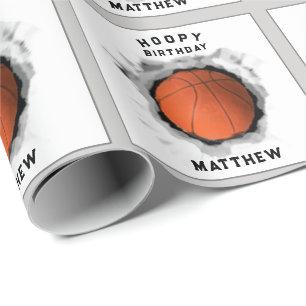 Personalisiertes Basketball Geburtstagsgeschenk Geschenkpapier