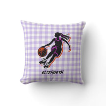 Personalisiertes Basketball-Mädchen-Wurfkissen