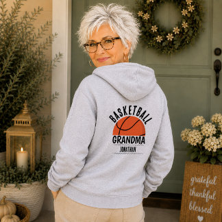 Personalisiertes Basketball-Oma-Sweatshirt Hoodie