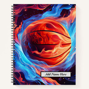 Personalisiertes Basketball SpiralNotebook für Jun Notizbuch