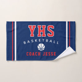 Personalisiertes Basketball-Trainerhandtuch, Teamg Handtuch
