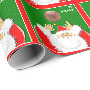 Personalisiertes Basketballgeschenk Geschenkpapier