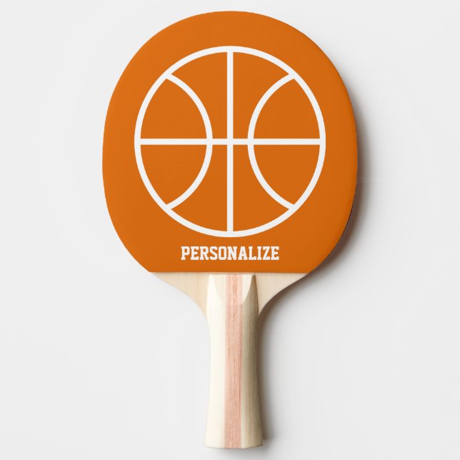 Personalisiertes Basketballlogo Tischtennispaddel Tischtennis Schläger (Vorderseite)