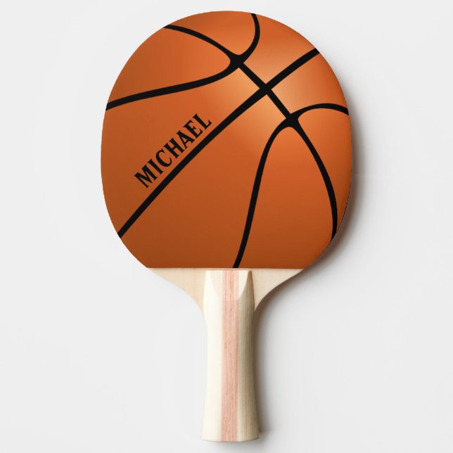 Personalisiertes BasketballPing Pong Paddel Tischtennis Schläger (Vorderseite)