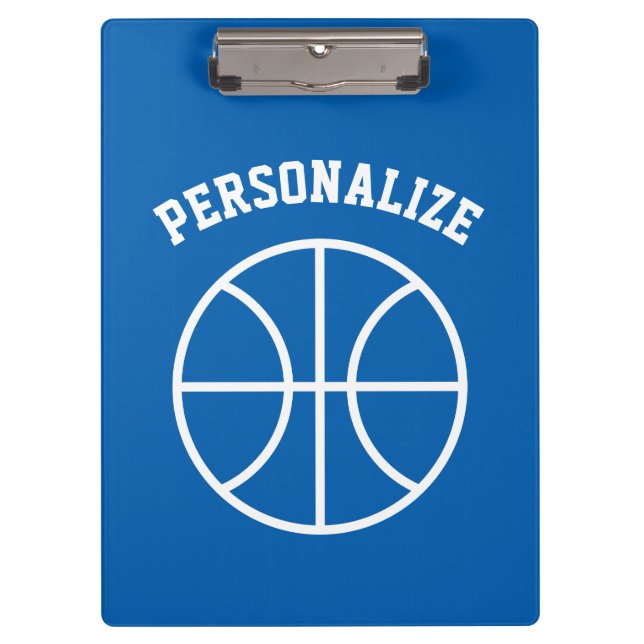 Personalisiertes Basketballsportzubehör Klemmbrett (Vorderseite)