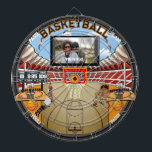 Personalisiertes Basketballstadion Dartscheibe<br><div class="desc">Ein phantastischer Basketball inspirierte Dartboard. Verschiedene Basketballziele,  Spieler und Bilder. Ideal für traditionelle Dartspiele oder für eigene Dart-Spiele! Vollständig anpassbar! Viel Spaß!</div>