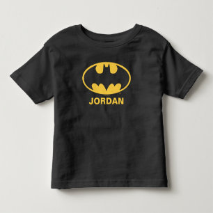 Personalisiertes Batman-Symbol   Oval Logo Kleinkind T-shirt