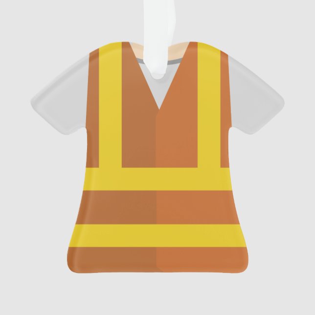 Personalisiertes Bau-Auftragnehmer-Weihnachten Ornament (Vorderseite)