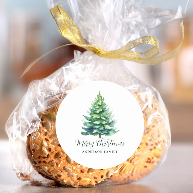 Personalisiertes Baumfestival Runder Aufkleber (Von Creator hochgeladen)