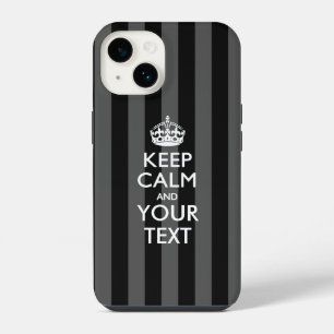 Personalisiertes BE RUHIG UND Dein Text iPhone 14 Hülle