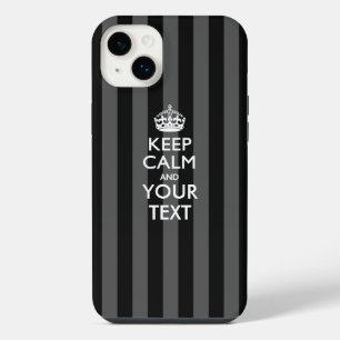 Personalisiertes BE RUHIG UND Dein Text iPhone 14 Plus Hülle
