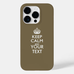 Personalisiertes BE RUHIG UND Ihr Text Case-Mate iPhone 14 Pro Hülle