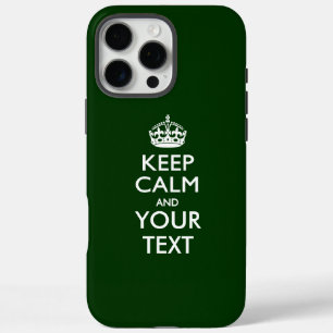 Personalisiertes BE RUHIG UND Ihr Text iPhone 16 Pro Max Hülle