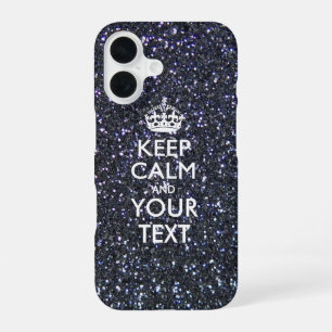 Personalisiertes BE RUHIG UND Ihr Text iPhone 16 Hülle
