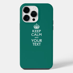 Personalisiertes BE RUHIG UND Ihr Text iPhone 14 Pro Max Hülle