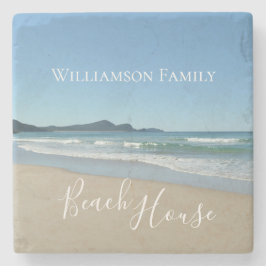 Personalisiertes Beach House Steinuntersetzer