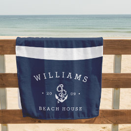 Personalisiertes Beach House Strandtuch