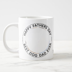 Personalisiertes Begleiter Foto Happy Vatertag Hun Jumbo-Tasse